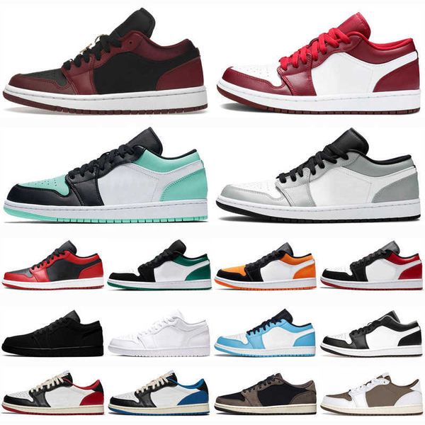 

jumpman 1 mens basketball shoes og unc 1s low unc designer women rpyal shadow obsidian paris chacigo red trainers sports sneaker size 36-46, Black