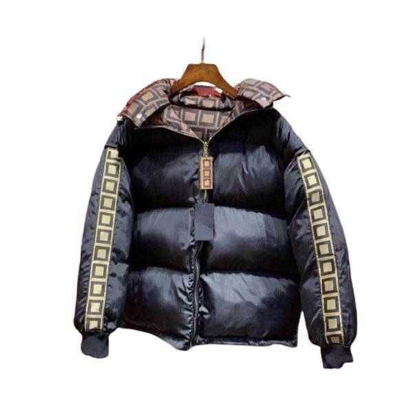 

designer luxury down jacket fur ruff womens classic fashion and multi function hoodies mens jackets winter warm clothing hoody 5amz6t f8l9, Black