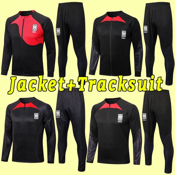 

2022 south soccer jerseys korean son hwang kim jeong sung lee kwon 22 23 jersey football shirts coat long sleeve pants tracksuit jacket trai, Black;yellow