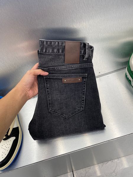 

mens jeans new heavy grey brand design comfortable straight, Blue