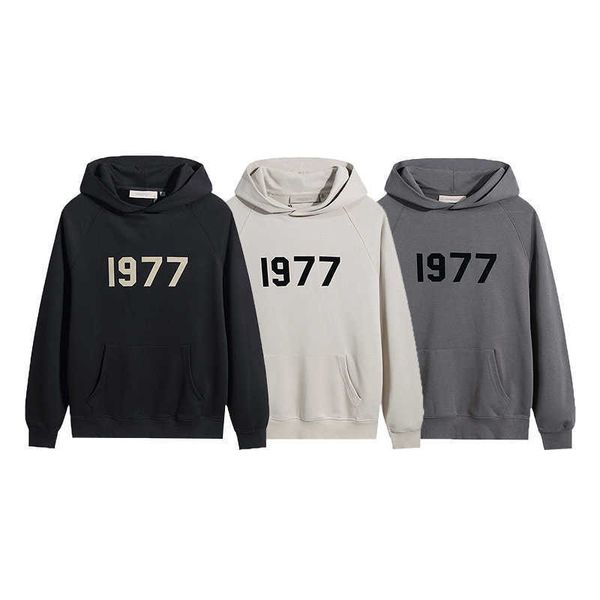 

line men's print hoodies eighth essentailss double sweatshirts hoodie designer sweaters season digital velvet coat, Black