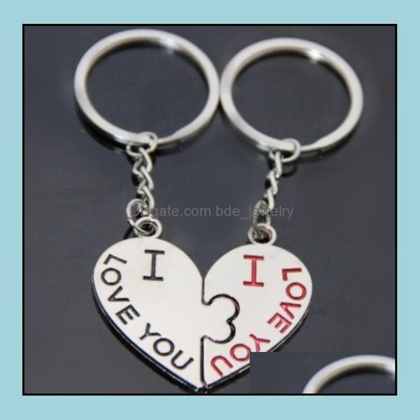 

keychains lanyards lovers keychain arrow i love you heart keyring cupid pendant key chain keychains lover gifts 4 styles drop deli dhr1x, Silver
