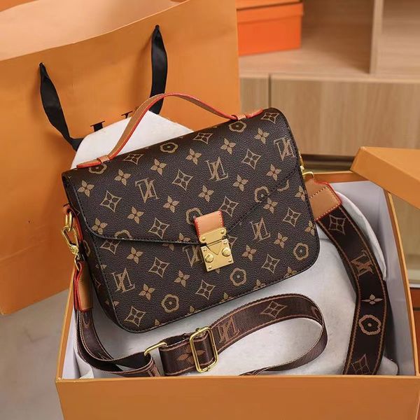 

new women luxury designer bags messenger bags handbag pu leather lady fashion french classic printing shoulder bag crossbody yslity louiseit, Red;black