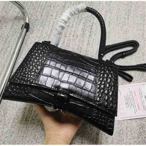 

handbags bags designer balnecigass luxury italy home hourglass crocodile pattern high version leather buwh