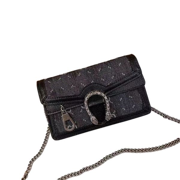 

classic luxury chain fashion shoulder bag 2022 plaid brand wallet vintage women's brown leather handheld designer with box multicolor