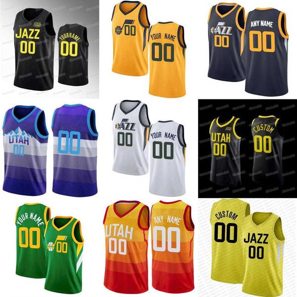 

mens womens youth utah''jazz''custom 24 walker kessler 10 leandro bolmaro 16 simone fontecchio 20 udoka azubuike 25 mica, Black;red
