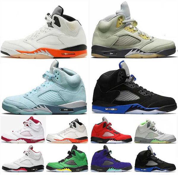 

2022 5 5s outdoor shoes bluebird racer blue raging red shattered backboard what the unc alternate grape black metallic men sneakers mens