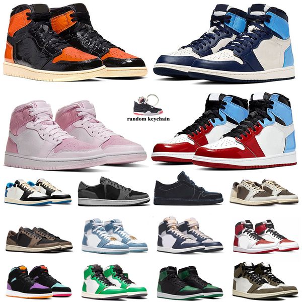 

basketball shoes sports sneaker 1s trainers low reverse denim court purple university blue black gold digital pink gorge green starfish mens