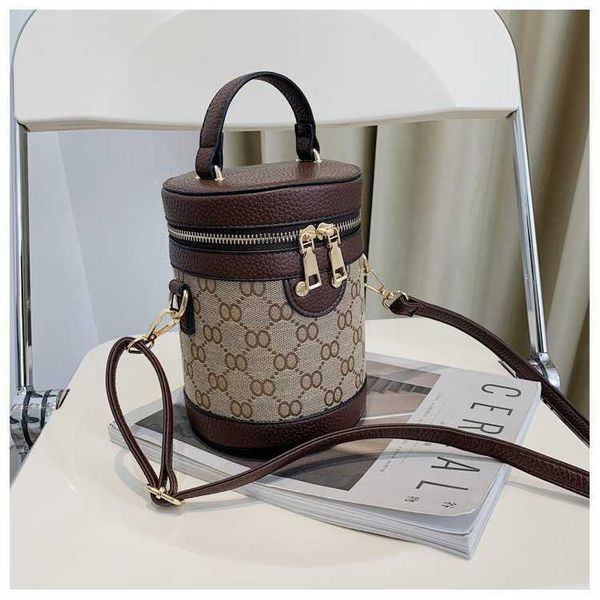 

mobile phone new fashion mini bucket cylinder bag portable sling single shoulder messenger bag female purses sale