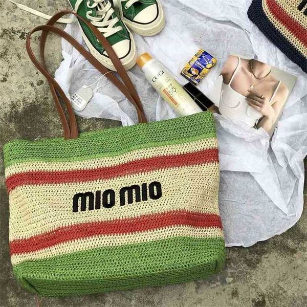 

handbags outlet straw women's big 2022 new woven portable tote bag large capacity one shoulder armpit bag