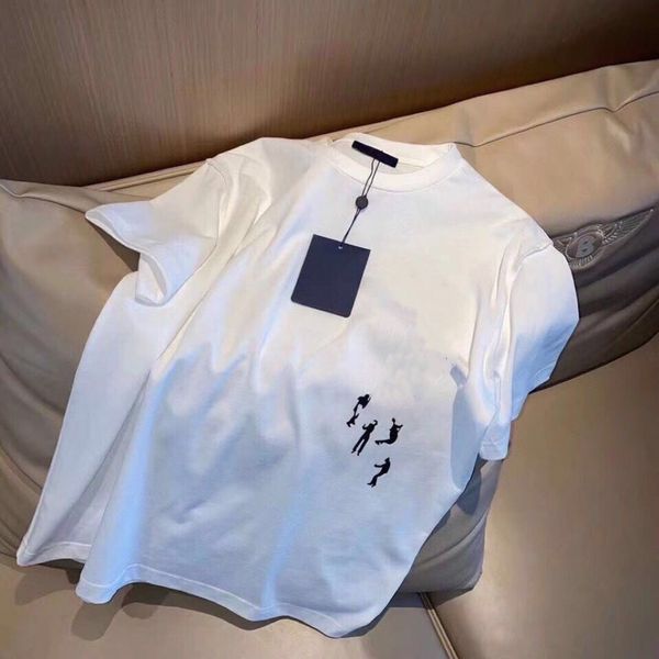 

fashion mens designers t shirts summer t shirt printing highquality t-shirt hip hop men women short sleeve tees size s-5xl, White;black