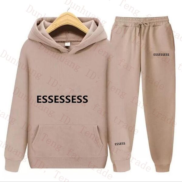 

2 pieces/set sweatsuit designer tracksuits men hoodie and pants mens clothing sweatshirt pullover women casual tennis sport jogging fitness, Gray