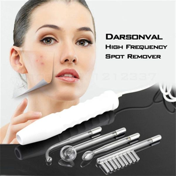 

new portable facial massager darsonval high frequency spot remover facial skin care beauty device professional kit 2468