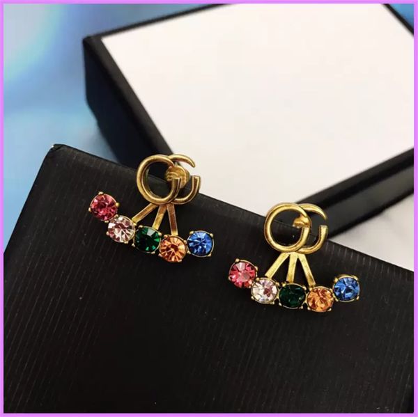 

fashion diamonds earrings retro womens designer earring jewelry letters ear studs ladies classic women earrings nice d221184f link a, Golden