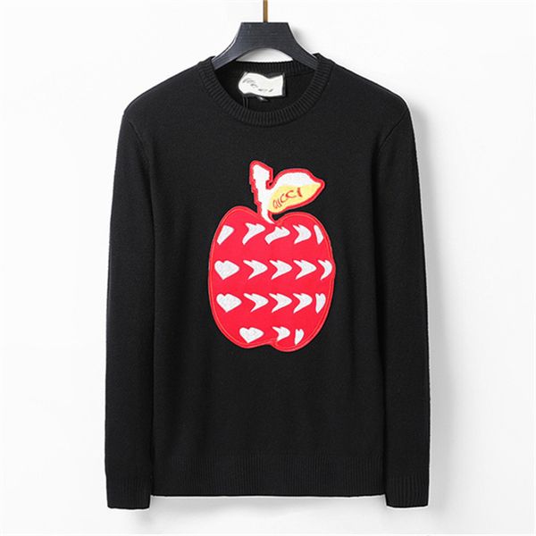 

designer sweater man for woman knit crow neck womens fashion letter black long sleeve clothes pullover oversized blue a57, White;black