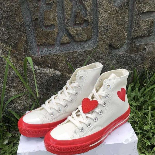 

all star hi 70s casual shoes des play big eyes hearts chuck black white high low midsole mens women classic sport sneakers