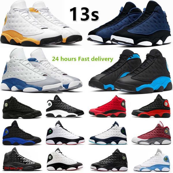 

13s basketball shoes men jumpman 13 retro brave blue houndstooth black cat court purple bred del sol hyper royal low singles day flint jorda