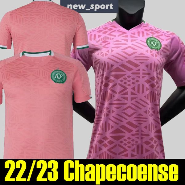 

22 23 chapecoense october rose pink soccer jerseys alan ruschel ezequiel ramon silva football shirt men size s-xxl uniforms, Black;yellow