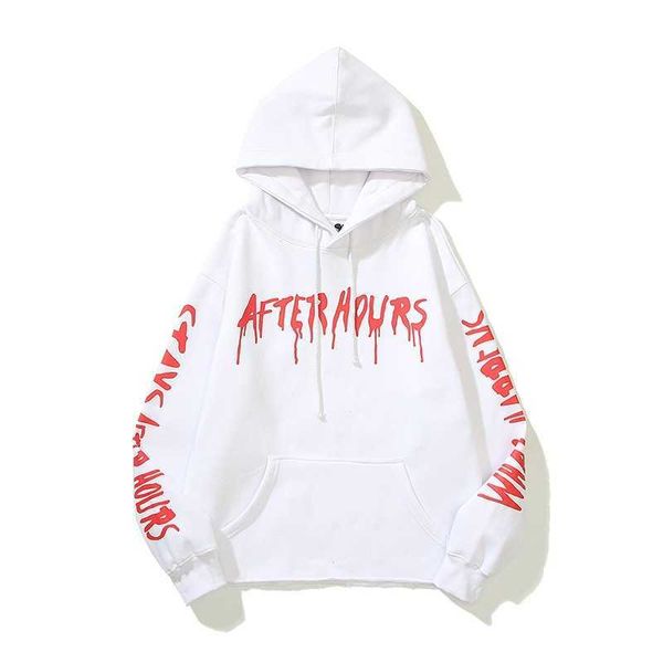 

men's hoody vlo one fashion designer winter terry new brand letter graffiti large loose oversize hoodie hoodies cotton pullover mdnz, Black