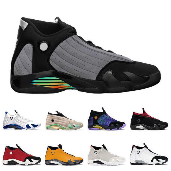 

men basketball shoes 14s jumpman 14 particle grey fortune red lipstick hyper royal university gold desert sand last soutdoor sports, Black