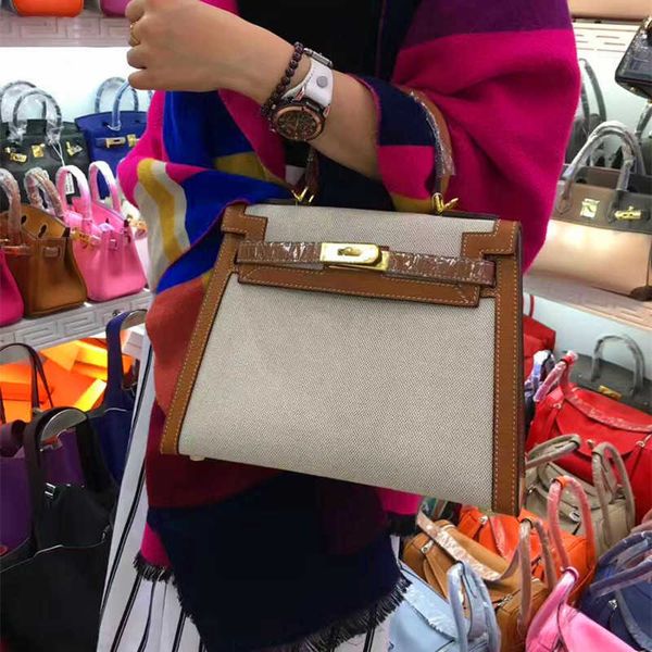 

aher max classic leather fashion herme bags women canvas with lychee grain head layer cowhide one shoulder diagonal