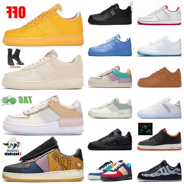 

1 one low mens womens designer basketball shoes white off running uv reactive sports sneakers trainers mca university gold, Black