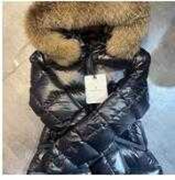 

designer luxury down jacket fur ruff classic women fashion and multi function essential hoodies womens jackets winter warm clothing hoody 5a, Black
