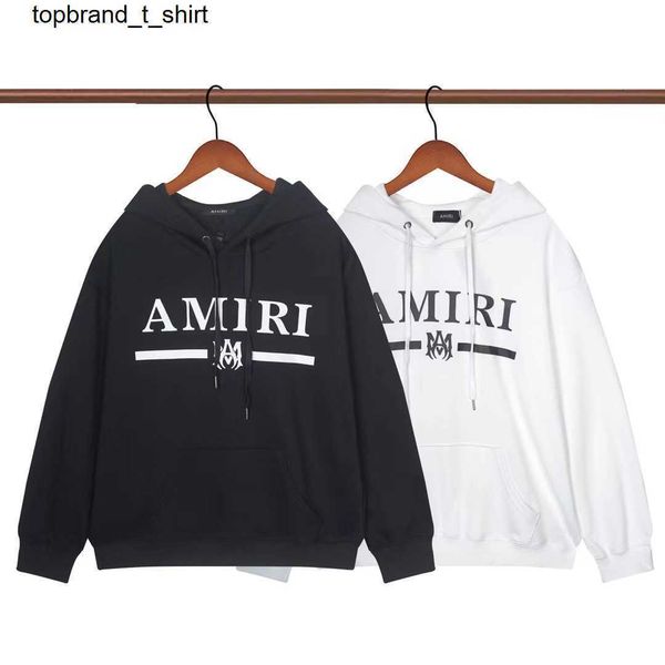 

men's hoodies designer sweatshirts fashion amirs basic letter spider print hooded sweater men women hoodie, Black