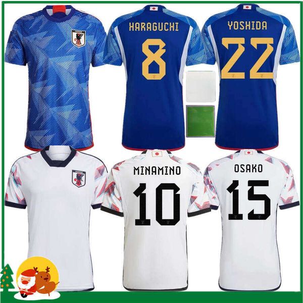 

2022 2023 japan soccer jersey atom tsubasa haraguchi honda endo osako yoshida 22 23 kids kit men women football shirts, Black;yellow