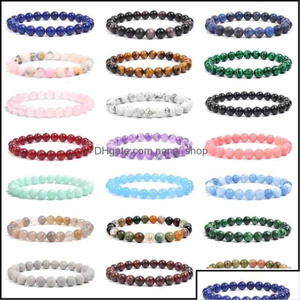 

beaded beaded strands bracelets jewelry natural gemstone healing crystal round beads agate amethyst watermelon rose quartz morgan st otyud, Black
