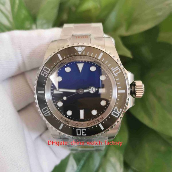 

ks maker mens watch 44mm sea-dweller 126660 d-blue luminova watches 904l steel ceramic waterproof cal.3235 movement mechanical automatic men, Slivery;brown