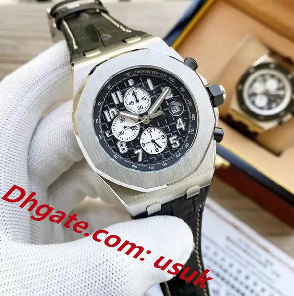 

super quality men watch 904l steel blue black ceramic sapphire luminous montre de luxe mens watches quartz movement 42mm wristwatches gifts, Slivery;brown