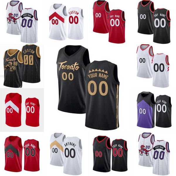 

75th basketball jerseys custom mens youth toronto''raptors''vince 15 carter tracy 1 mcgrady 14 svi mykhailiuk 18 yuta wa, Black;red