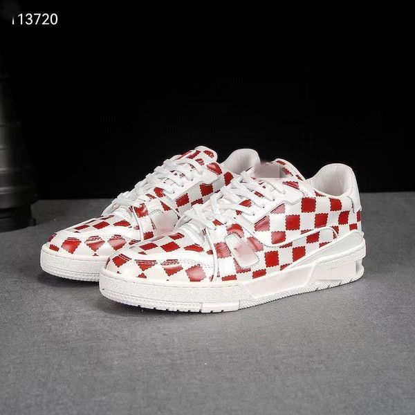 

designer fashion trainer sneaker intage casual shoes virgils alligator-embossed black grey brown white green calf leather french ablohs gzc