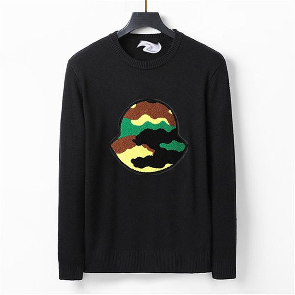 

designer sweater man for woman knit crow neck womens fashion letter black long sleeve clothes pullover oversized blue a62, White;black