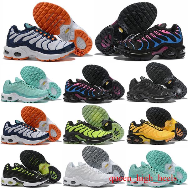 

2024 kids shoes tn enfant breathable soft sports chaussures boys girls tns plus sneakers youth requin trainers size 28-35, Black