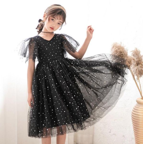 

girl039s gauze skirt summer explosion models star net yarn super fairy princess skirt korean temperament dress wy14409180799, Red;yellow
