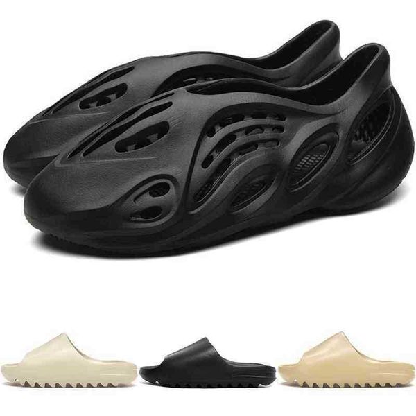 

kanyes slides slipper yeesys designer foam runners west mens sandals summer beach flip flop black white desert bone rnnr sand ararat casual