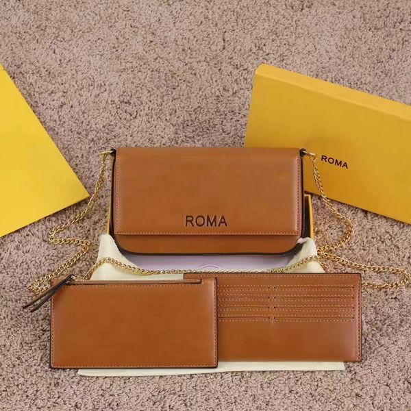 

3piece genuine leather city tote bags luxurys flap wallets purse shoulder pochette bag mens fashion handbags luggage bag womens designers ca, Red;black