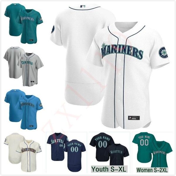 

custom college wear seattle 2020 mariners jersey mallex smith daniel vogelbach domingo santana ken griffey jr. narvaez gordon ichiro suzuki, Black