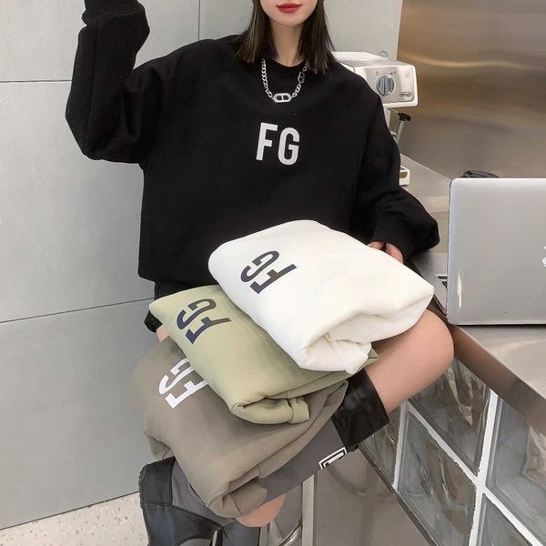 

print sweater men's and hoodie gallerye eentail autumn sweathirt winter deigner 2022 main line eential women high street couple round n, Black