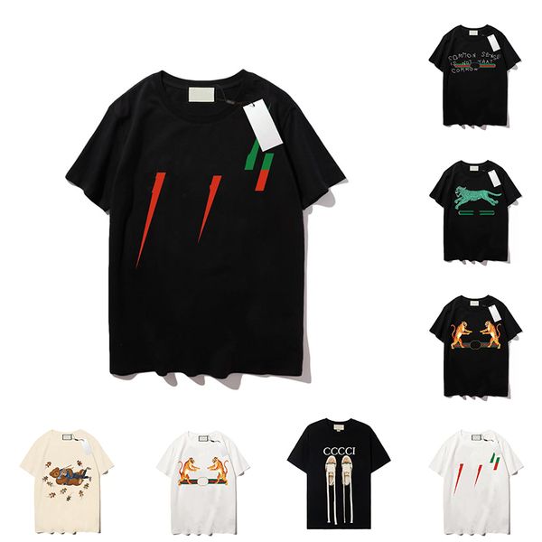 

men's t-shirts casual short sleeve luxury fashion tiger butterfly printing t-shirt men women designer tees shirt streetwear clothing cr, White;black