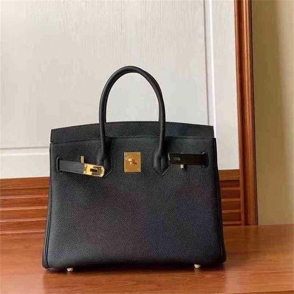 

herms handbags designer bags birkins luxury tote quality bag handmade togo imitation brands classic women purse cowhide leather pochettehe09