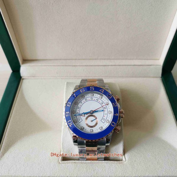 

gmf super quality mens watch cal.4161 movement watches 44mm 116681 chronograph working rose gold ceramic sapphire mechanical automatic men w, Slivery;brown