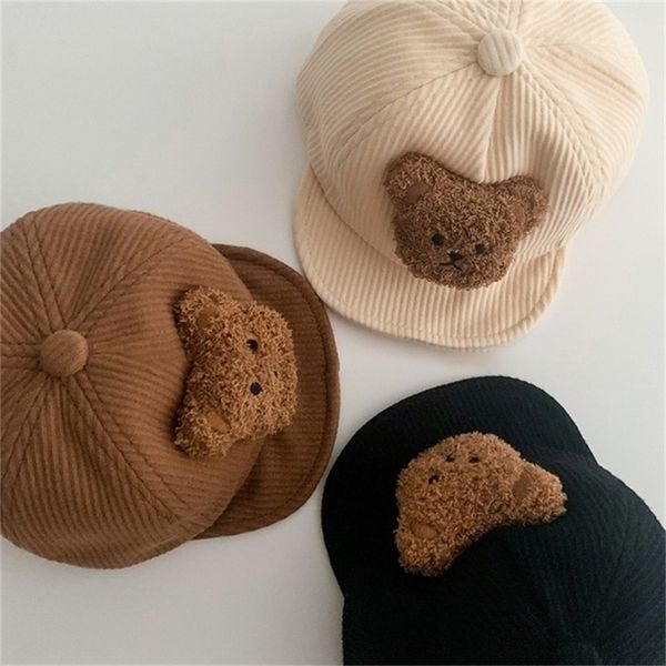 

caps hats beanieskull cute bear baby beanie autumn winter soft warm infant toddler knitted hat born pullover children kids knit bonnet 12y 2, Yellow