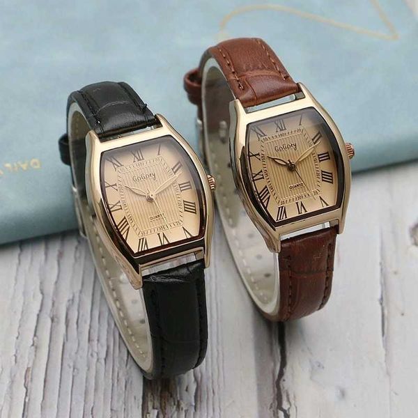 

watches retro brown women qualities ladies dress wristwatches vintage leather bracelet watch classic waterproof wristwatch reloj drgm, Slivery;brown
