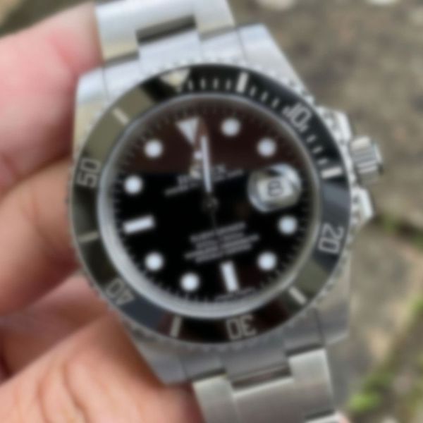 

rolex submariner aaa 3a quality watches band 40mm men sapphire glass with original green box 1266100 automatic oystersteel rolexwatch a01, Black;brown