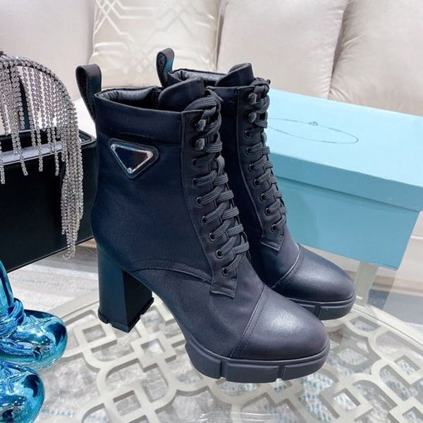 

designer boots paris luxury brand boot genuine leather martin ankle booties woman short boot sneakers fashion knight boots trainers by shoe1, Black