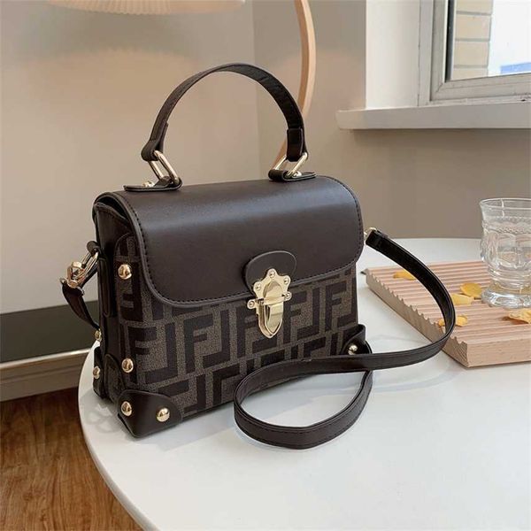 

summer texture handbag women's new pu printed bag style one shoulder messenger purses