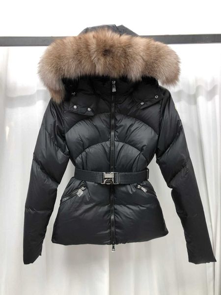 

designer luxury down jacket fur ruff classic men fashion and multi function essential hoodies mens jackets winter warm clothing hoody 5aip2m, Black